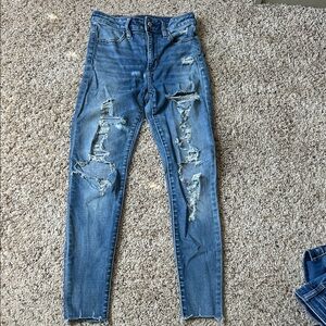American Eagle Outfitters Distressed Denim Skinny Jeans